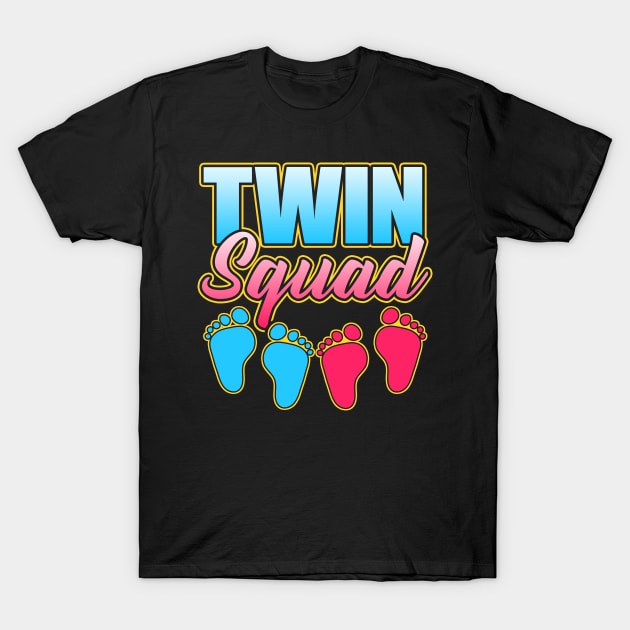 Cute & Funny Twin Squad Twinning Baby Announcement T-Shirt by theperfectpresents